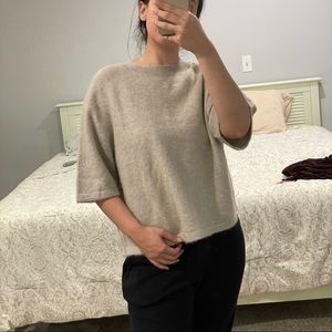 Oversized short sleeved shirt